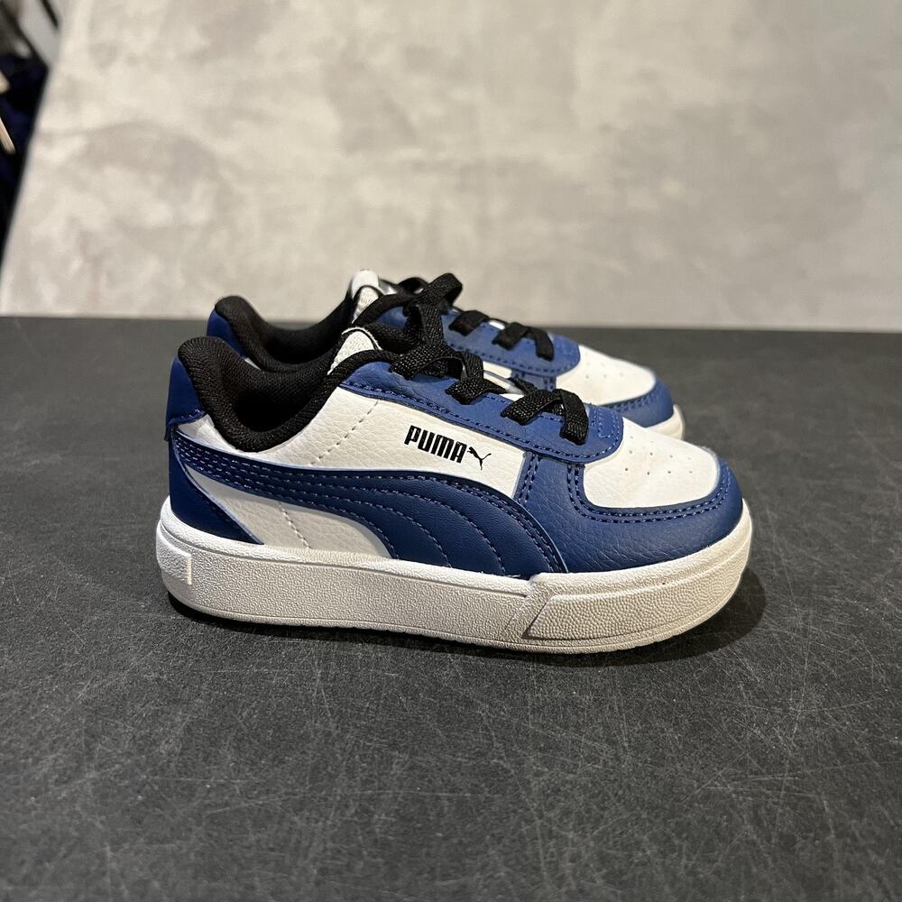 PUMA Caven 2.0 Shoes Toddler Size 7C Blue White Synthetic Sneakers 396318